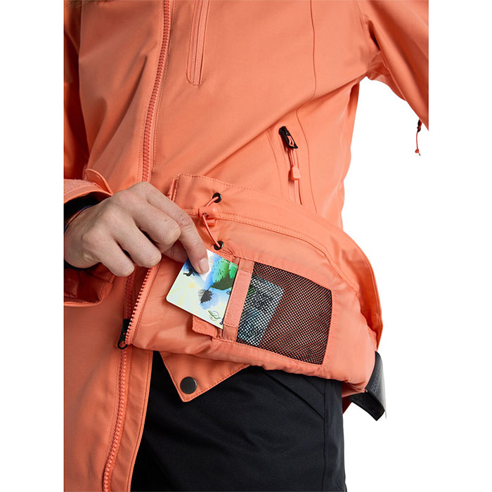 BURTON Women's Burton Lelah 2L Jacket Peach Echo バートン ウイメンズウェア レラジャケット スノーボード ジャケット レディース