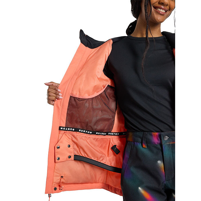 BURTON Women's Burton Jet Ridge 2L Jacket Peach Echo バートン ウイメンズウェア ジェットリッジジャケット スノーボード ジャケット レディース
