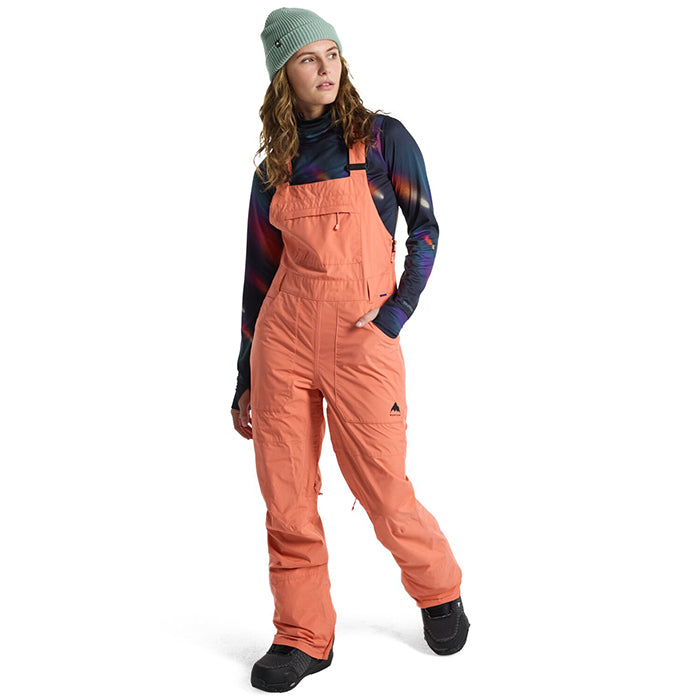 BURTON Women's Burton Avalon GORE-TEX 2L Bib Pants Peach Echo バートン ウイメンズウェア アヴァロン ビブパンツ ゴアテックス スノーボード パンツ レディース