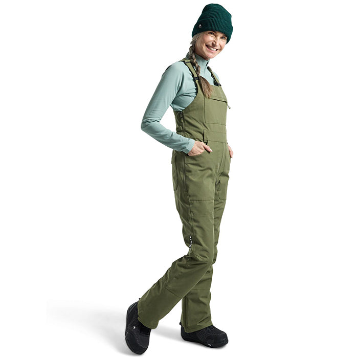 BURTON Women's Burton Avalon 2L Stretch Bib Pants Forest Moss バートン ウイメンズウェア アヴァロンストレッチビブパンツ スノーボード ビブパンツ レディース