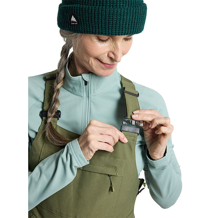 BURTON Women's Burton Avalon 2L Stretch Bib Pants Forest Moss バートン ウイメンズウェア アヴァロンストレッチビブパンツ スノーボード ビブパンツ レディース