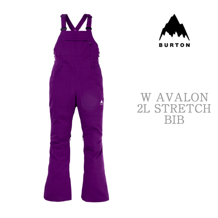 BURTON Women's Burton Avalon 2L Stretch Bib Pants Imperial Purple バートン ウイメンズウェア アヴァロンストレッチビブパンツ スノーボード ビブパンツ レディース
