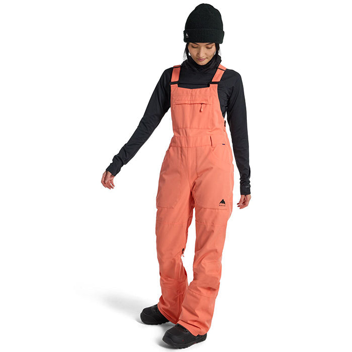 BURTON Women's Burton Avalon 2L Stretch Bib Pants Peach Echo バートン ウイメンズウェア アヴァロンストレッチビブパンツ スノーボード ビブパンツ レディース