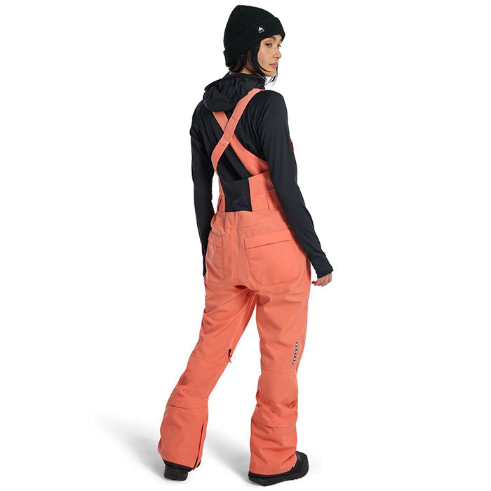 BURTON Women's Burton Avalon 2L Stretch Bib Pants Peach Echo バートン ウイメンズウェア アヴァロンストレッチビブパンツ スノーボード ビブパンツ レディース