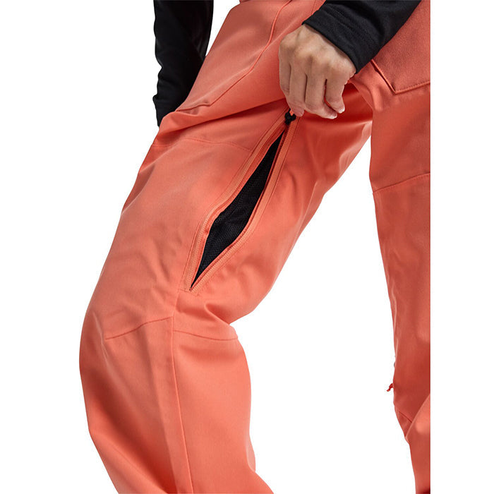 BURTON Women's Burton Avalon 2L Stretch Bib Pants Peach Echo バートン ウイメンズウェア アヴァロンストレッチビブパンツ スノーボード ビブパンツ レディース