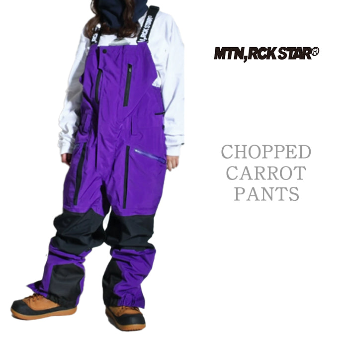 MTN,ROCK STAR CHOPPED CARROT PANTS 24-25 スノーボード ウェア マウンテンロックスター ビブパンツ