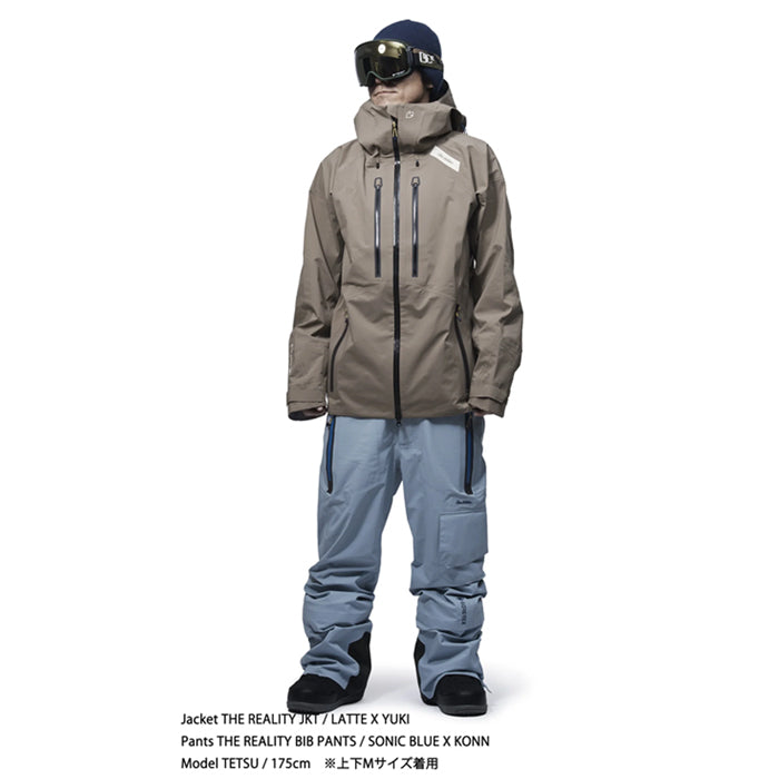 スノーボード ウェア ジャケット アールイーダブリュー REW REALITY JKT 23 LATTE x YUKI メンズ レディース 24-25 日本正規品