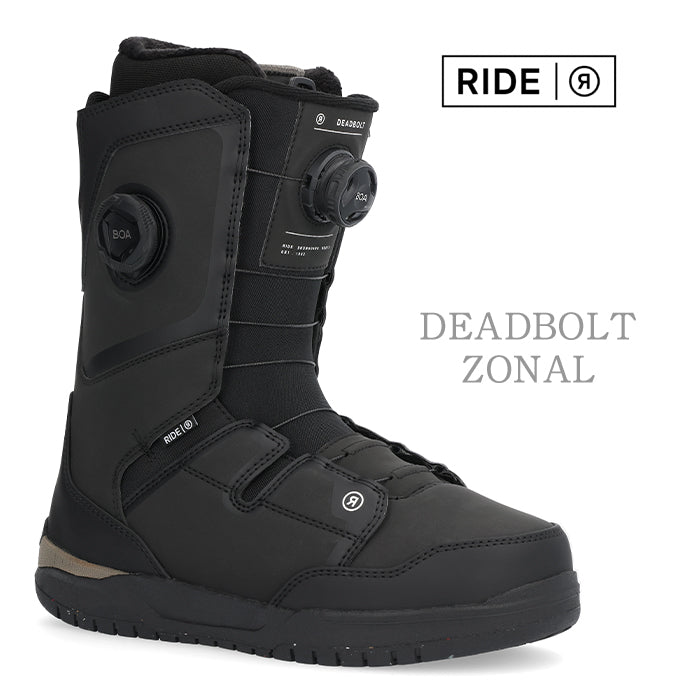 RIDE SNOWBOARD 24-25 DEADBOLT ZONAL 早期予約 ライド デッドボルト ブーツ オールマウンテン フリースタイル BOAシステム ダブルボア ハイブリッド カービング パウダー バックカントリー グラトリ ラントリ スノーボード メンズ