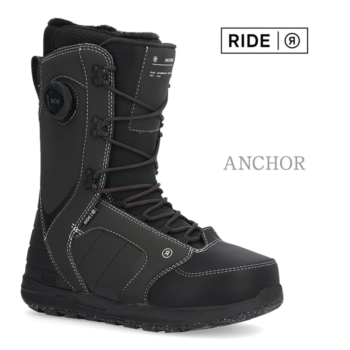 RIDE SNOWBOARD 24-25 ANCHOR ライド アンカー ブーツ オールマウンテン フリースタイル シューレース BOAシステム ハイブリッド カービング パウダー バックカントリー グラトリ ラントリ スノーボード メンズ