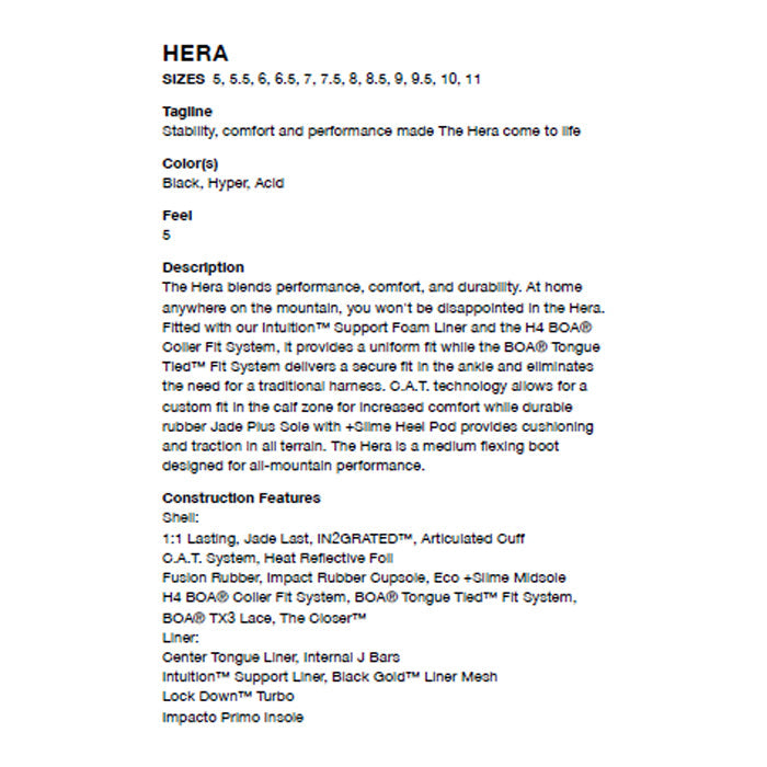 RIDE SNOWBOARD 24-25 HERA ライド ヘラ ブーツ オールマウンテン フリースタイル BOAシステム ダブルボア ハイブリッド カービング パウダー バックカントリー グラトリ ラントリ スノーボード レディース