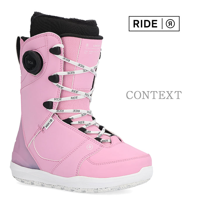 RIDE SNOWBOARD 24-25 CONTEXT ライド コンテクスト ブーツ オールマウンテン フリースタイル シューレース BOAシステム ハイブリッド カービング パウダー バックカントリー グラトリ ラントリ スノーボード レディース
