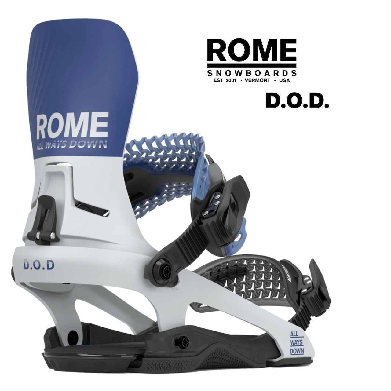 Rome Snowboards D.O.D. 24-25 ローム ディオーディ オールラウンド フリースタイル パーク グラトリ パウダー バックカントリー 地形 カービング バインディング スノーボード