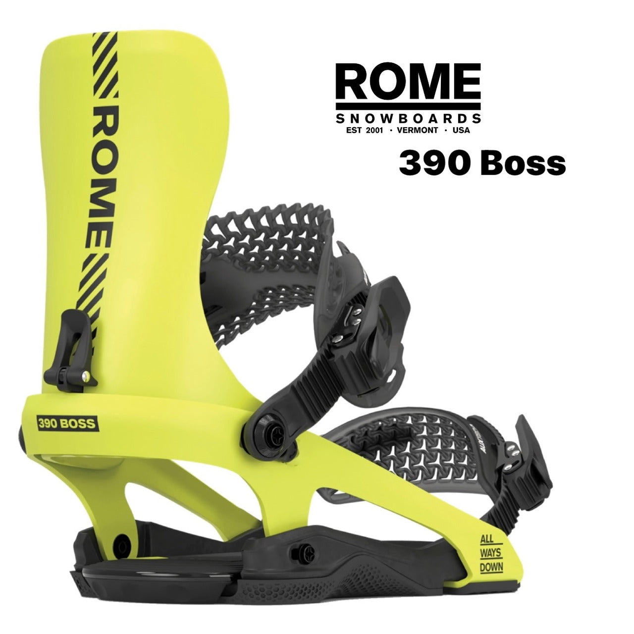 Rome Snowboards 390 Boss 24-25 ローム スリーナインオーボス オールラウンド フリースタイル パーク グラトリ パウダー バックカントリー 地形 カービング バインディング スノーボード