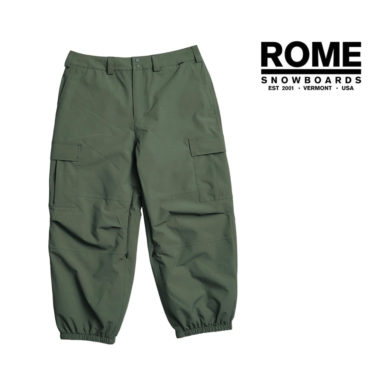 Rome Snowboards Winter 24-25 Collection Baggy Cargo Pants スノーボード ウェア ローム バギーパンツ カービング グラトリ ラントリ バックカントリー パウダー メンズ レディース ユニセックス