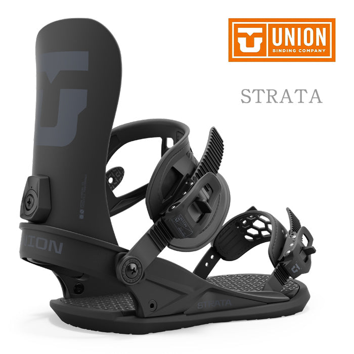 Union Snowboard Bindings Strata 24-25 ユニオン ビンディング バインディング ストラータ オールマウンテン カービング パウダー バックカントリー フリースタイル グラトリ ラントリ スノーボード メンズ レディース