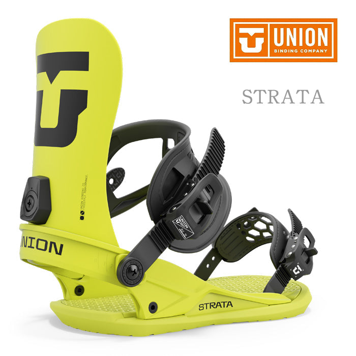 Union Snowboard Bindings Strata 24-25 ユニオン バインディング バインディング ストラータ オールマウンテン カービング パウダー バックカントリー フリースタイル グラトリ ラントリ スノーボード メンズ レディース
