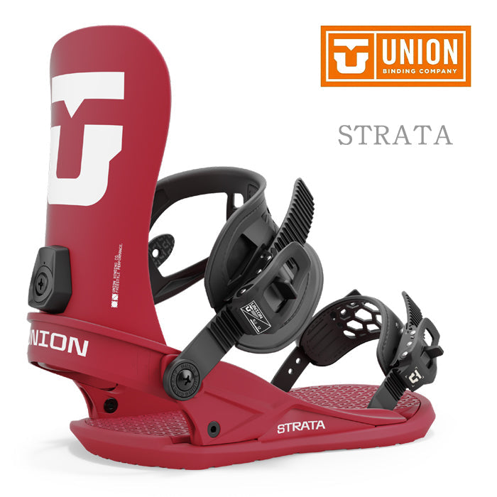 Union Snowboard Bindings Strata 24-25 ユニオン ビンディング バインディング ストラータ オールマウンテン カービング パウダー バックカントリー フリースタイル グラトリ ラントリ スノーボード メンズ レディース