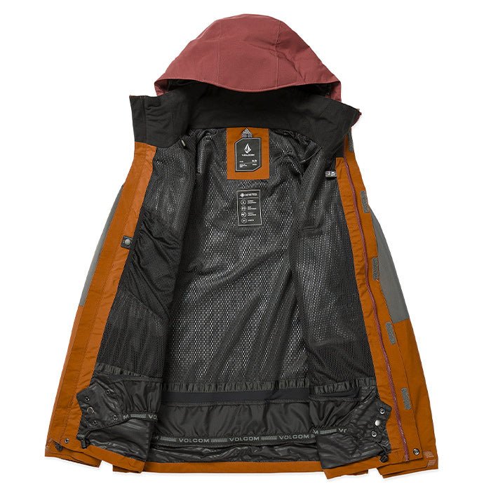 ボルコム スノーボード ウェア ジャケット VOLCOM MENS RNGE GORE-TEX JACKET Caramel ゴアテックス メンズ 24-25 日本正規品
