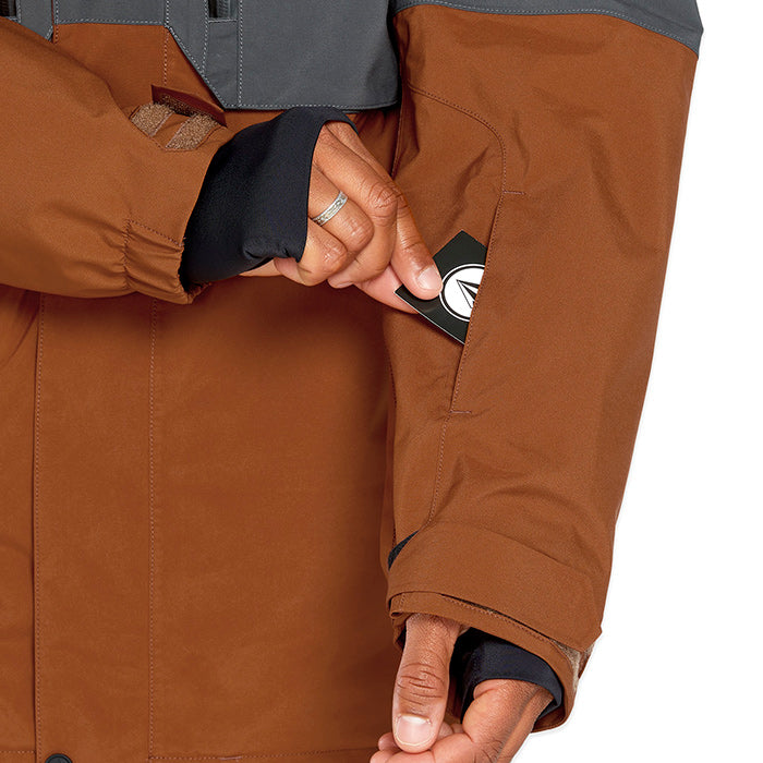 ボルコム スノーボード ウェア ジャケット VOLCOM MENS RNGE GORE-TEX JACKET Caramel ゴアテックス メンズ 24-25 日本正規品