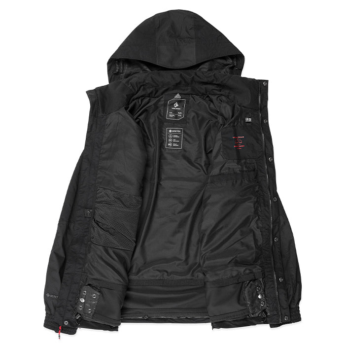 ボルコム スノーボード ウェア ジャケット VOLCOM MENS LONGO GORE-TEX JACKET Black ゴアテックス メンズ 24-25 日本正規品