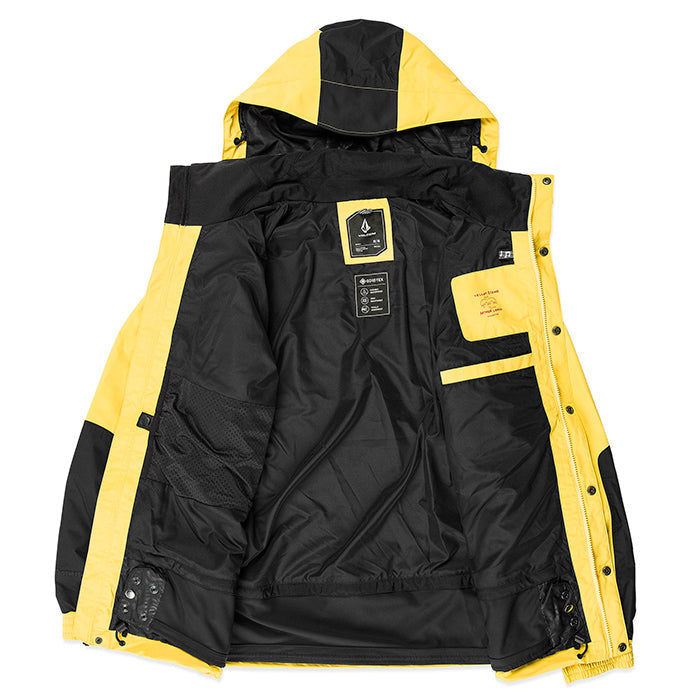 ボルコム スノーボード ウェア ジャケット VOLCOM MENS LONGO GORE-TEX JACKET Dark Yellow ゴアテックス メンズ 24-25 日本正規品