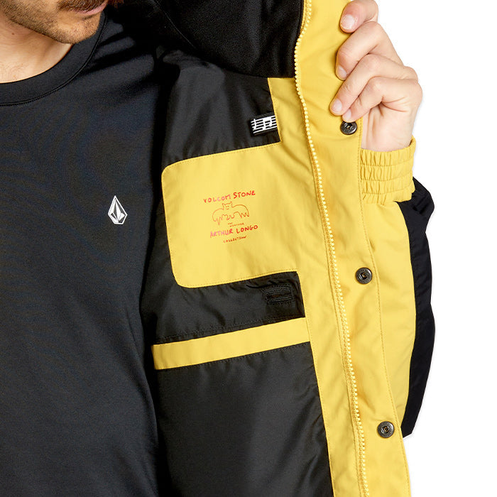 ボルコム スノーボード ウェア ジャケット VOLCOM MENS LONGO GORE-TEX JACKET Dark Yellow ゴアテックス メンズ 24-25 日本正規品