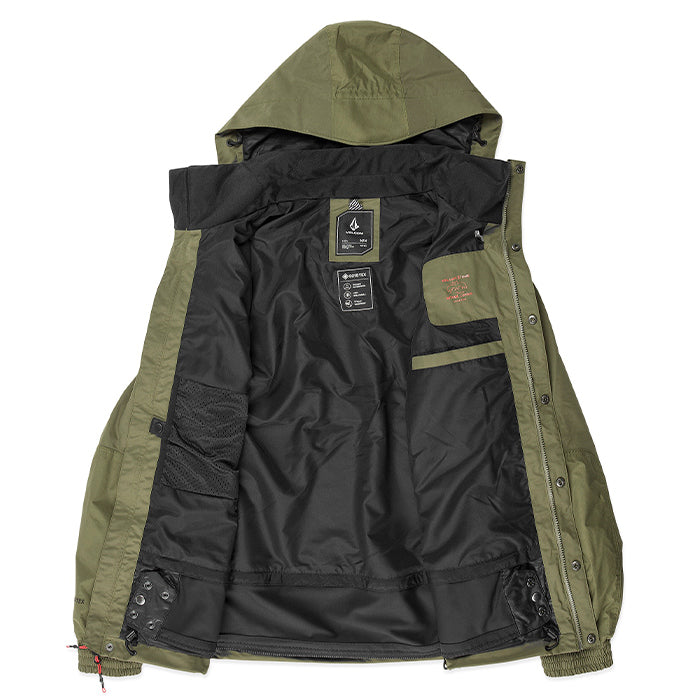 ボルコム スノーボード ウェア ジャケット VOLCOM MENS LONGO GORE-TEX JACKET Ivy ゴアテックス メンズ 24-25 日本正規品