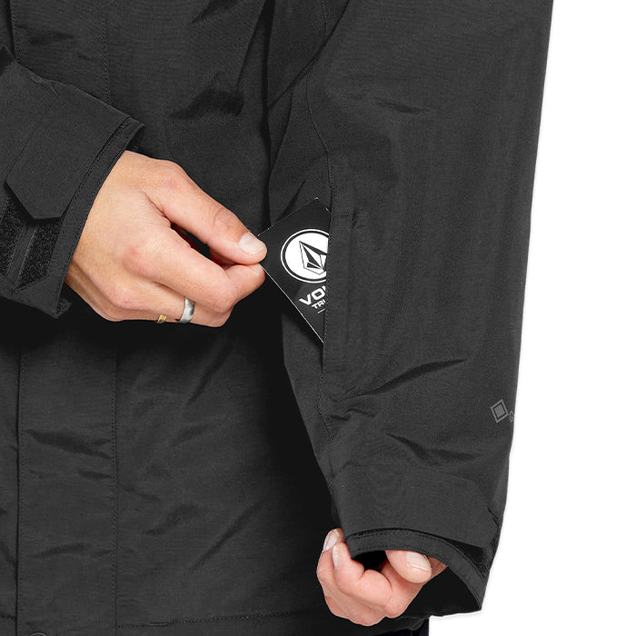 ボルコム スノーボード ウェア ジャケット VOLCOM MENS L GORE-TEX JACKET Black ゴアテックス メンズ 24-25 日本正規品