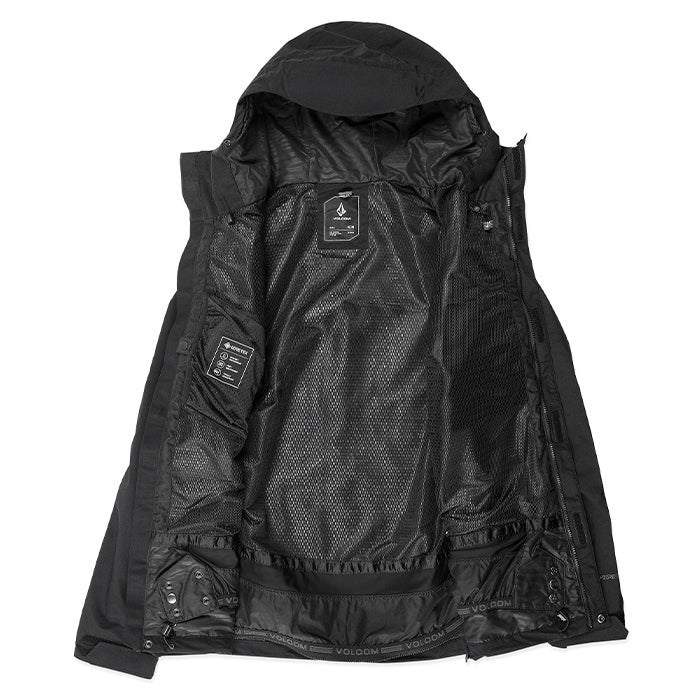 ボルコム スノーボード ウェア ジャケット VOLCOM MENS L GORE-TEX JACKET Black ゴアテックス メンズ 24-25 日本正規品