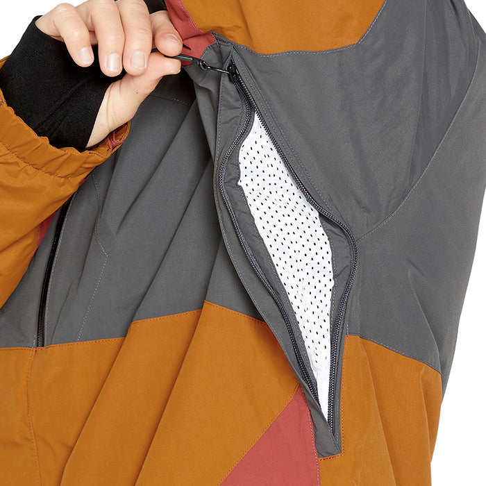 ボルコム スノーボード ウェア ジャケット VOLCOM MENS L GORE-TEX JACKET Caramel ゴアテックス メンズ 24-25 日本正規品