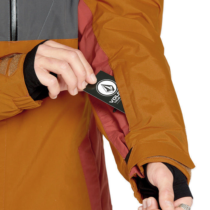 ボルコム スノーボード ウェア ジャケット VOLCOM MENS L GORE-TEX JACKET Caramel ゴアテックス メンズ 24-25 日本正規品