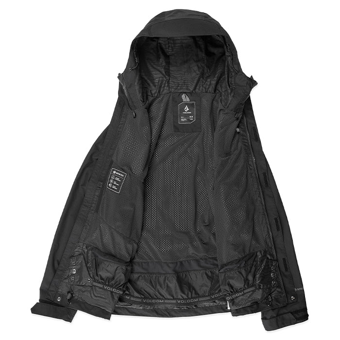 ボルコム スノーボード ウェア ジャケット VOLCOM MENS DUA GORE-TEX JACKET Black ゴアテックス メンズ 24-25 日本正規品