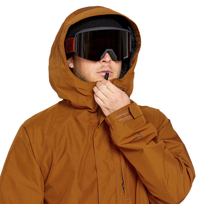 ボルコム スノーボード ウェア ジャケット VOLCOM MENS DUA GORE-TEX JACKET Caramel ゴアテックス メンズ 24-25 日本正規品