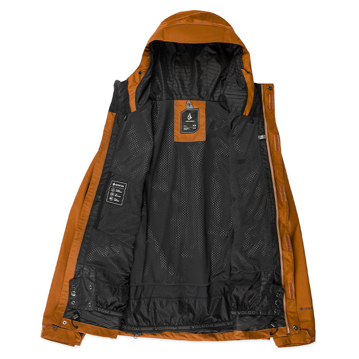 ボルコム スノーボード ウェア ジャケット VOLCOM MENS DUA GORE-TEX JACKET Caramel ゴアテックス メンズ 24-25 日本正規品