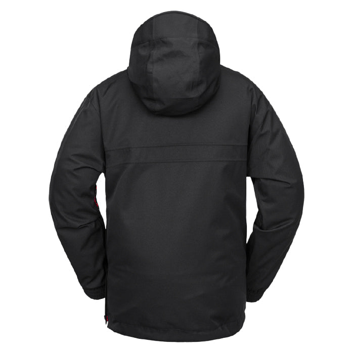 ボルコム スノーボード ウェア ジャケット VOLCOM MENS LONGO 20K PULLOVER Black メンズ 24-25 日本正規品