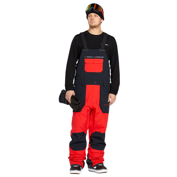 ボルコム スノーボード ウェアー ビブパンツ VOLCOM RAIN GORE-TEX BIB OVERALL Crimson メンズ 24-25 日本正規品
