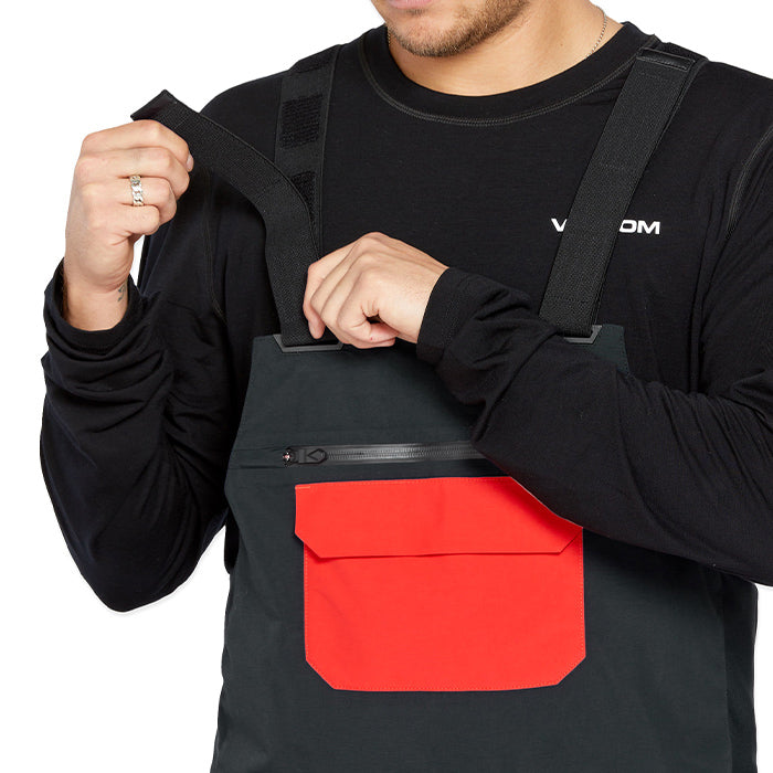 ボルコム スノーボード ウェアー ビブパンツ VOLCOM RAIN GORE-TEX BIB OVERALL Crimson メンズ 24-25 日本正規品