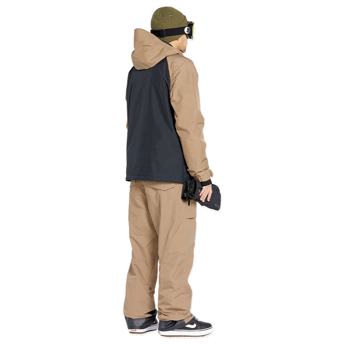 ボルコム スノーボード ウェア ビブパンツ VOLCOM MENS RAIN GORE-TEX BIB OVERALL Chestnut Brown ゴアテックス メンズ 24-25 日本正規品
