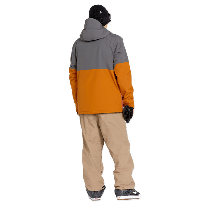 ボルコム スノーボード ウェア ビブパンツ VOLCOM MENS RAIN GORE-TEX BIB OVERALL Chestnut Brown ゴアテックス メンズ 24-25 日本正規品