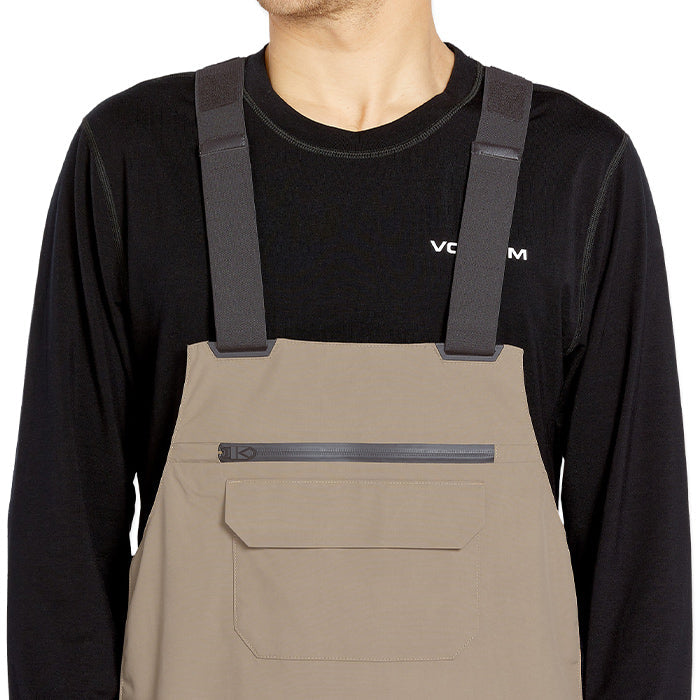 ボルコム スノーボード ウェア ビブパンツ VOLCOM MENS RAIN GORE-TEX BIB OVERALL Chestnut Brown ゴアテックス メンズ 24-25 日本正規品