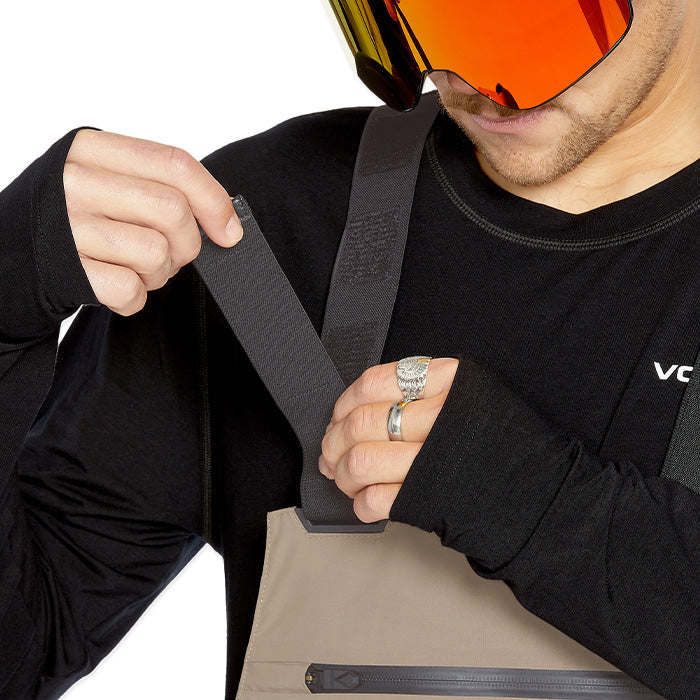ボルコム スノーボード ウェア ビブパンツ VOLCOM MENS RAIN GORE-TEX BIB OVERALL Chestnut Brown ゴアテックス メンズ 24-25 日本正規品
