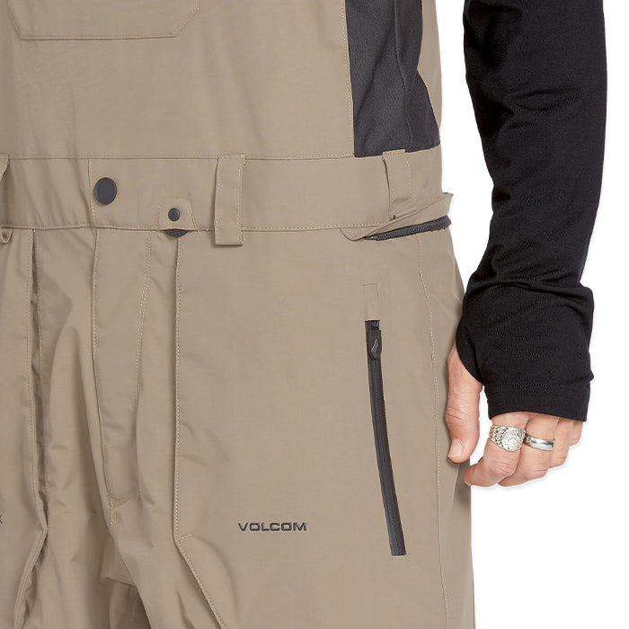 ボルコム スノーボード ウェア ビブパンツ VOLCOM MENS RAIN GORE-TEX BIB OVERALL Chestnut Brown ゴアテックス メンズ 24-25 日本正規品