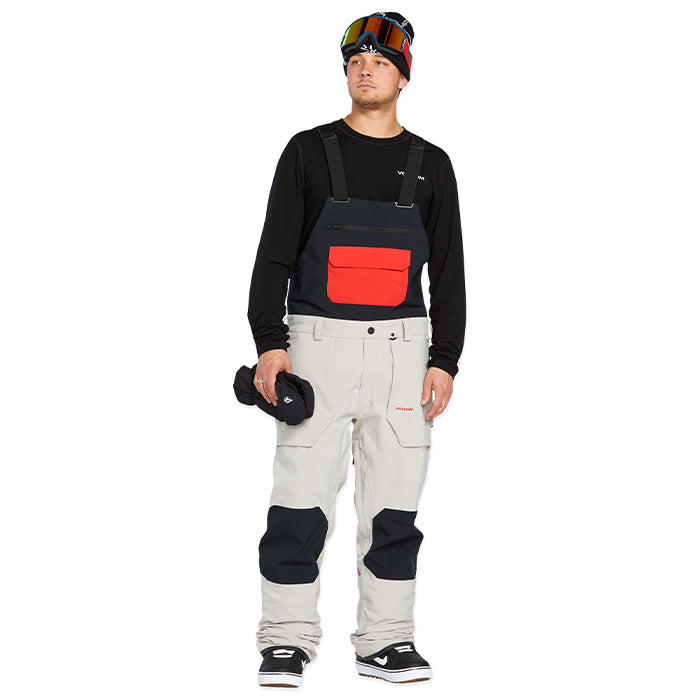ボルコム スノーボード ウェア ビブパンツ VOLCOM MENS ROAN BIB OVERALL Stone メンズ 24-25 日本正規品
