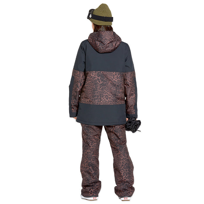 ボルコム スノーボード ウェア ビブパンツ VOLCOM WOMENS SWIFT BIB OVERALL Leopard レディース 24-25 日本正規品