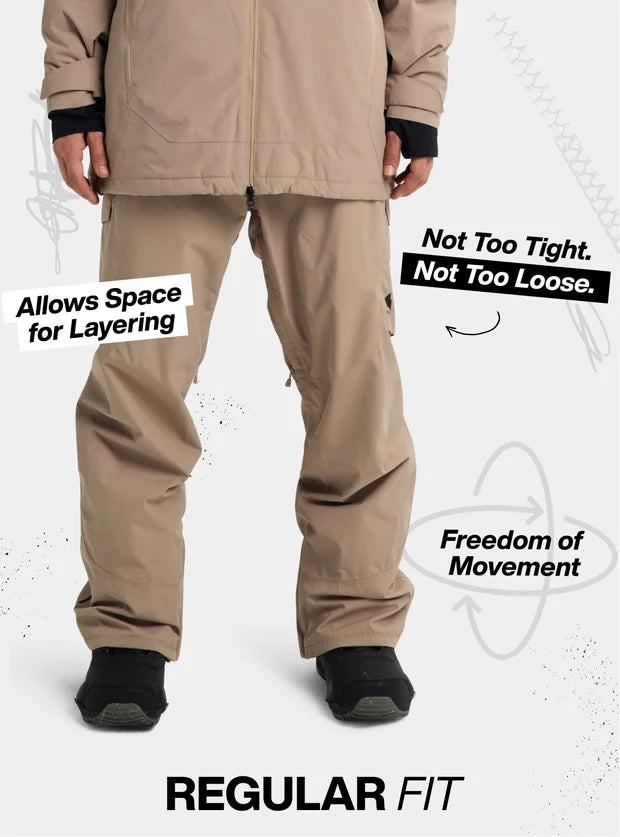 BURTON ウェア バートン Men's Reserve 2L Stretch Bib Pants Mineral Blue 3026510E9A 26-27 スノーボードウェア 日本正規品