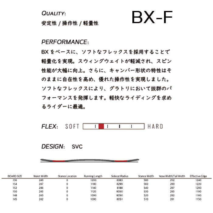 25-26 SPREAD BX-F スノーボード 早期予約