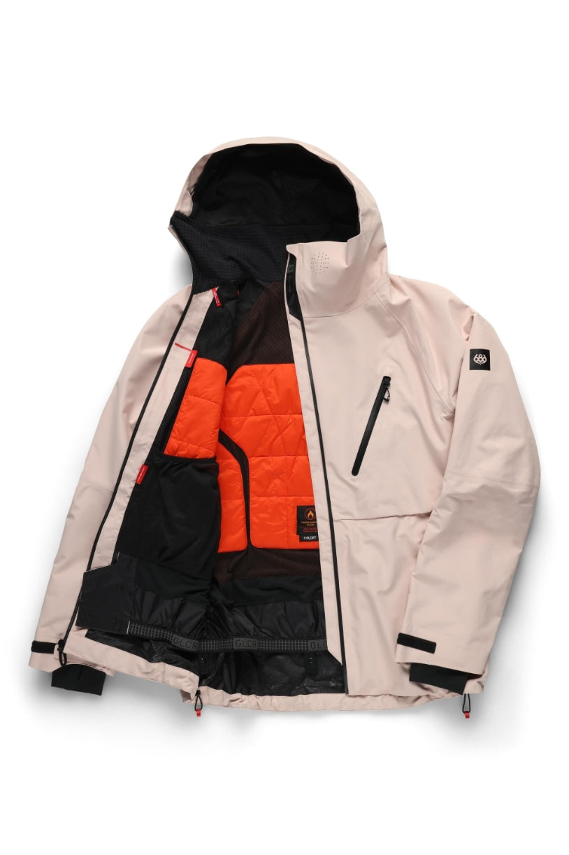 686 ロクハチロク MENS HYDRA THERMAGRAPH JACKET SMOKEY PINK 25-26 スノーボード ウェア