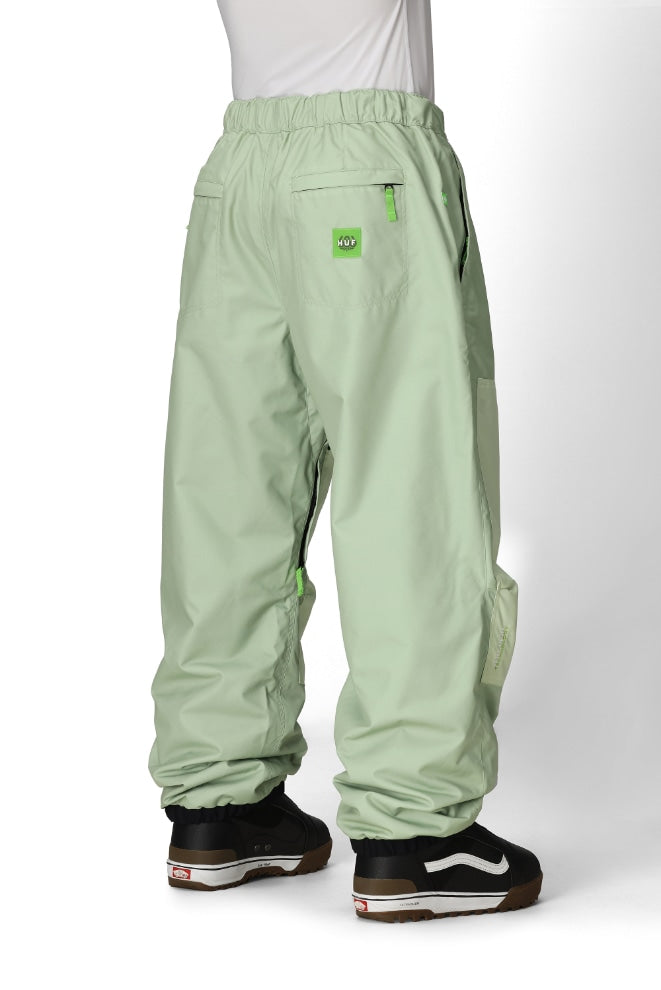 686 ロクハチロク MENS 686 HUF DOUBLE H SHELL PANT HUF GREEN COLORBLOCK 25-26 スノーボード ウェア