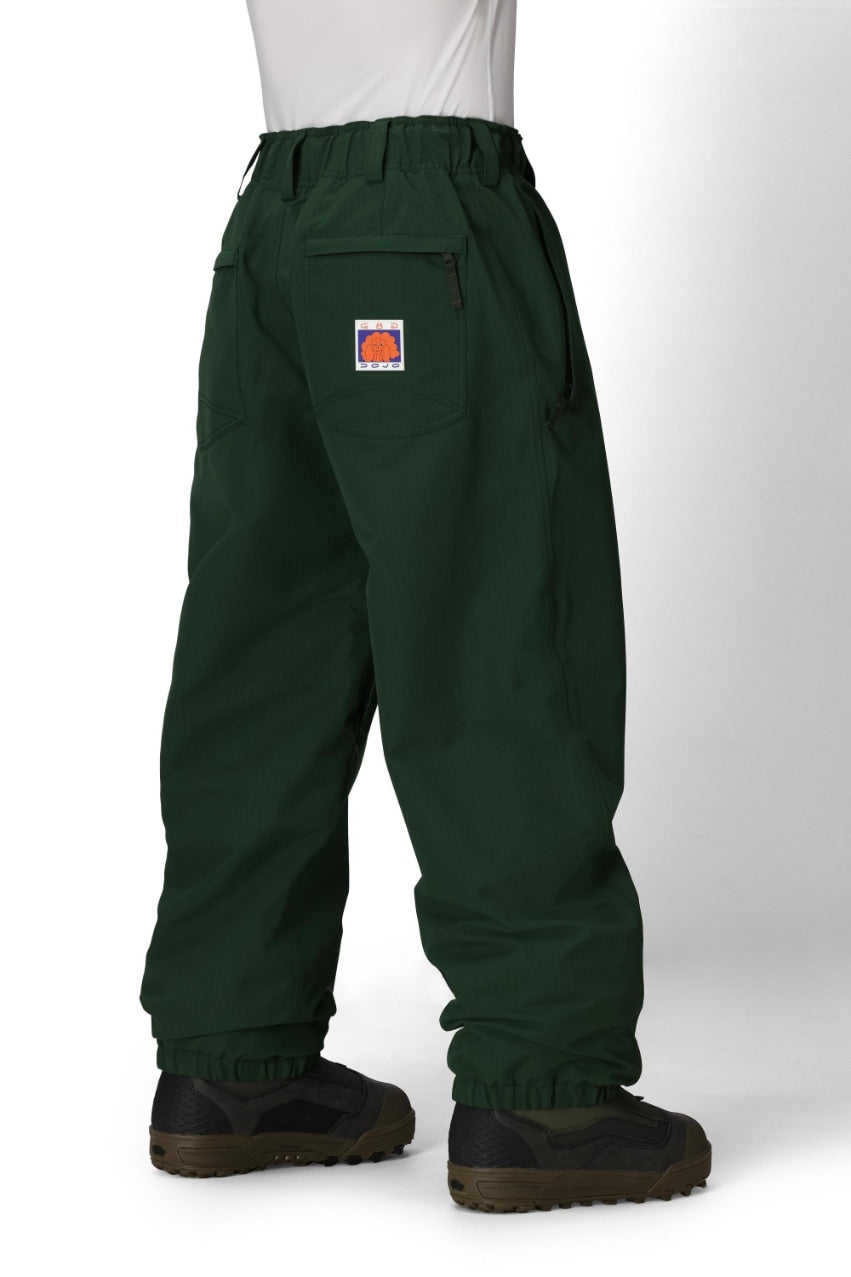 686 ロクハチロク MENS DOJO SHELL PANT MOSS GREEN RIPSTOP 25-26 スノーボード ウェア