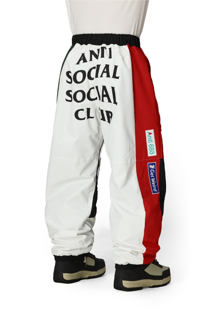 686 ロクハチロク MENS 686 ASSC F1 SHELL PANT ASSC WHITE COLORBLOCK 25-26 スノーボード ウェア